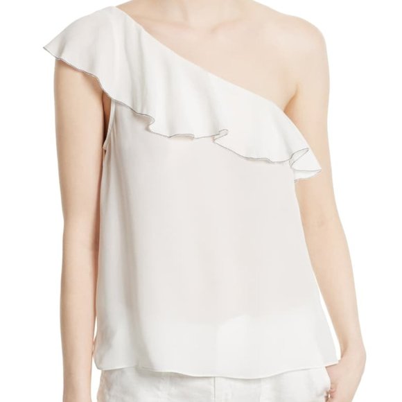 Joie Tops - Joie Silk One-Shoulder Top